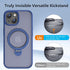 TaeliorTech 360 15 6.1'',Compatible 15 Upgraded Rotatable Magnetic Ring Stand for iPhone Case with MagSafe,Military