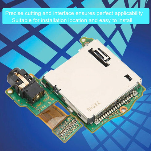 Game Cartridge Card Slot Host Reader Tray with Earphone Hole Port, Professional Replacement for Switch Console