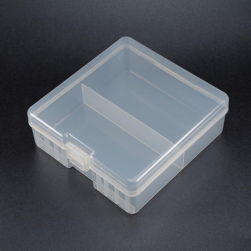 uxcell Hard Plastic Large Battery Storage Box Holder Organizer for AAA/AA/C/D/9V Batteries, Protective Container