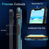 DEERLAMN iPhone 11 Case - Light Blue, Military Grade Shockproof, Slide Camera Cover + 2 Screen Protectors, Rotated Ring