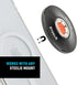 Nite Ize Steelie Orbiter Plus Magnetic Socket and Metal Ring - Sturdy Dashboard Mount for Cell Phone - Black