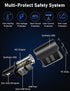 LIHAN Cigarette Lighter Socket Adapter, Car Charger QC3.0, 12V/24V Outlet Plug Splitter with Multi USB Ports