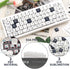 PBT Keycaps 120 Keys, Black White Cute Keycaps, Dye-Sublimation Puppy Comic Theme for Mechanical Keyboards