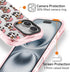 Rosarnnah 16 20 (6.1") for iPhone Case Cute - Military-Grade ft Drop Protection Shockproof Phone Case - Funny Milk Cow