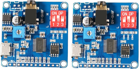 AITIAO 2Pcs Voice Playback Module Board MP3 Player Music Voice Board, 5W 64MBit
