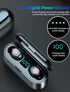 True Wireless Earbuds, 2024 Bluetooth 5.3 Headphones, Waterproof Touch Control, Built-in Mic, IP7 Waterproof