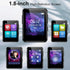 woolynew MP3 32GB 1.8 inch 512GB, Music Player with Bluetooth, Portable Mini Music Player with Screen, Speakers, FM