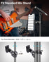elitehood 360° Swivel Tilt Mic Stand Phone Holder, Adjustable Mount for Music Boom Mic, Compatible with All Smartphones
