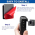 YurMemo 2Pcs BF-888S,BF-777S,BF-666S,BF-999S,UV-5R,UV-5RA,UV-5RB,UV82 Universal Radio Microphone Holder, Car Ham Radio