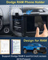 Dodge RAM Phone Mount 15W Fast Wireless Charger for 2024 RAM, Custom Fit Phone Holder for 5 and 8.4 inch Screen