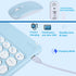 Small Bluetooth Keyboard and Mouse Combo, Ultra-Slim Portable Wireless Keyboard for Android Tablet, iPhone, iPad (Blue)