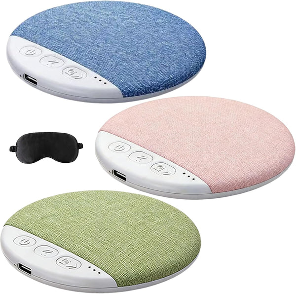 Siezrk Bluetooth Pillow Speaker, Ultra-Thin Bluetooth Sleep Aid Speaker with Timer, Private Sleep