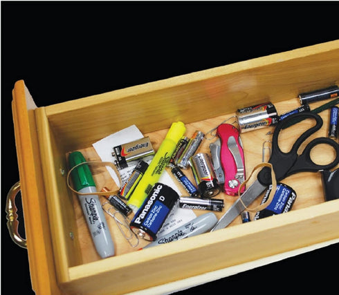 by Powerpax Slimline CR123 Battery Storage Caddy, Yellow, Holds 4 Batteries (Not Included)