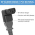 YACSEJAO IEC 320 Male C14 to 90 Degree Down Right Angled C13 Power Extension Adapter, 2PCS