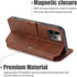 QLTYPRI Case for iPhone 12 Mini, Premium PU Leather Wallet Case with Card Slots, Kickstand, Shockproof Flip Cover -