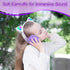Kids Bluetooth Headphones, Wireless Over-Ear Headphones with Microphone, Cat Ear Design for Girls, Purple
