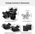 NEEWER 8 PCs Hot Shoe Mount Adapter Kit for DSLR Camera, LED Light, Microphone, Light Stand
