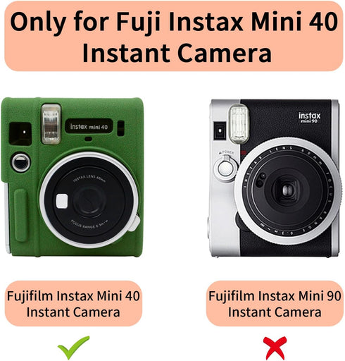 Easy Hood Protective Case for Fujifilm Instax Mini 40 Instant Camera, Lightweight Silicone Cover