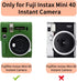Easy Hood Protective Case for Fujifilm Instax Mini 40 Instant Camera, Lightweight Silicone Cover