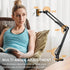 Phone Holder for Desk and Bed, Adjustable Clamp Clip Flexible Stand for iPhone, Samsung, Google Pixel, Moto (Black)