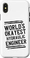iPhone X/XS World Okayest Hydraulic Engineer Graphic Funny Case
