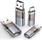 JSAUX USB Data Blocker & USB C Data Blocker (4-Pack) for Charge Only, Protect Against Juice Jacking and Hacking