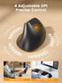 SABLUTE MAM3 4 Ergonomic Mouse, Bluetooth Mouse for Small/Medium Hands,Dual-Device Connectivity for Computer/Laptop