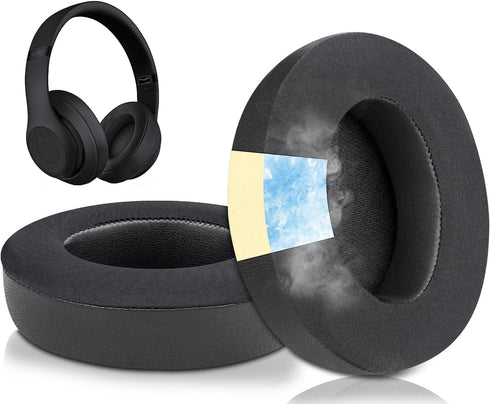 SoloWIT Cooling Gel Replacement Ear Pads for Beats Studio 2 & 3, Wired & Wireless Headphones, High-Density Noise