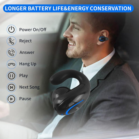 Mini Wireless Earbuds Black, Bluetooth 5.0, Light-Weight Headphones, IPX4 Waterproof, Built-in Mic, Sport Earphone for