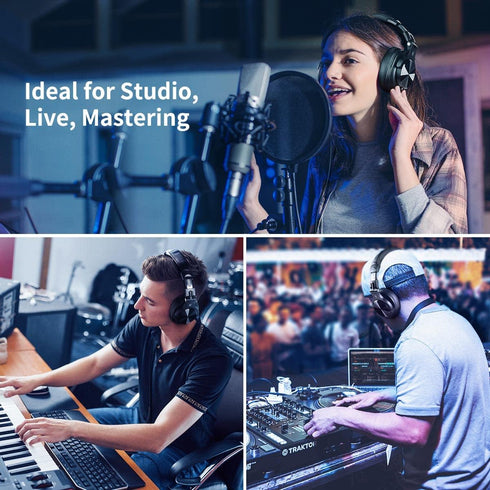 OneOdio A71 Hi-Res Studio Recording Headphones, Wired Over Ear, Professional Monitoring Mixing Headset