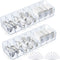 Tatuo 2 Pcs Plastic Charger Cord Organizer Box, Cable Storage Box with Wire Ties for Home Drawer Office Desk