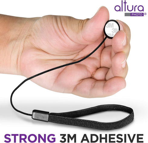 Altura Photo 5 Pcs Lens Cap Keeper, Camera Lens Cap Leash for DSRL & Mirrorless Lenses - Lens Cap Tether/Lens Holder for Canon, Nikon, Sony, Sigma, Tamron & Others Camera Lens Accessories
