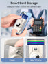 Miroddi Magnetic Wallet Card Holder for iPhone 15/14/13/12 Series with AirTag Holder, RFID Blocking Protection, White