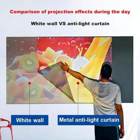 Generic 4k 16:9 Screen,160Wide (120in) Metal Lightproof Foldable Portable Movie Screen, HD Anti Light Projector Viewing