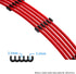 Cable Comb Kit for PSU Extension Cable, SATA and Molex Sleeve Management Tools, Wire Organizer Comb