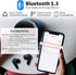 Bluetooth 5.3 Noise Canceling Earbuds for Samsung S24 S23 FE S22 Ultra S21, True Wireless with HD Mic, Deep Bass