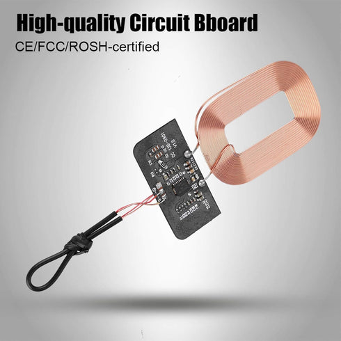 Qi Standard Wireless Charger Receiver Module DIY 5V 1A Qi Wireless Charging Receiver- Multi-Level - Ultra-Thin Wireless Charging Small Coil Receiver Circuit Charger, for Qi