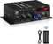 Bluetooth 5.0 Audio Power Amplifier AK-380 - 400W+400W 2.0 CH HiFi Stereo Amp Receiver with USB, SD, AUX, Remote
