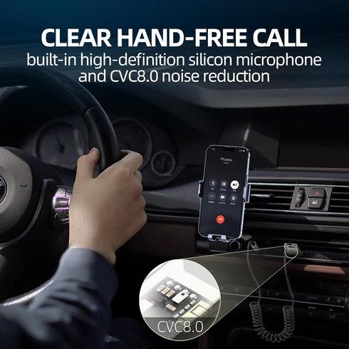iMyOnly 5.3 Aux Bluetooth Adapter All-Metal Bluetooth Receiver for Car with Hands-Free Calling and Navigation,use