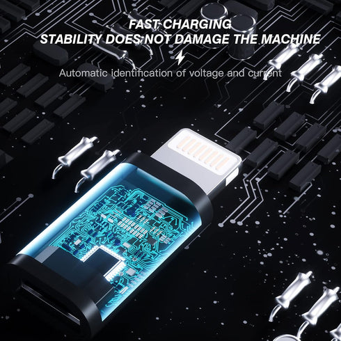Micro USB to Lightning Adapter (3-Pack) for iPhone 13, 12, 11 Pro Max, iPad & More - Charge & Sync Connector
