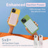 Mnyatr 2 Pack Silicone Suction Cup Phone Case Mount Double Sided, Sticky Phone Grip with Higher Suction Power for Cell