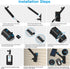 HOLACA 2-in-1 Vinyl Siding Clips for Stick Up Cam Pro Solar Panel, Spotlight Cam Pro/Plus, and Stick Up Cam