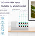 USB Charger Station,10-Port 50W/10A Multiple USB Charging Station,Multi Ports USB Charger Charging for Smartphones,Tablets,and Other USB Devices.