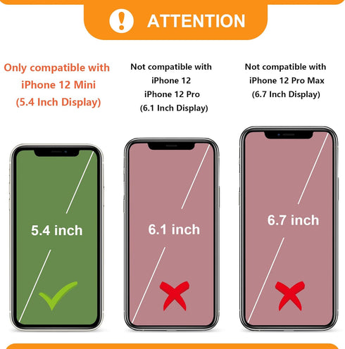 Bocasal Crossbody Wallet Case for iPhone 12 Mini, PU Leather Credit Card Holder with Detachable Strap, 5.4 inch (Rose