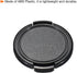 PATIKIL 2 Pack Camera Lens Cap, Sides Pinch Front Lens Cover with Microfiber Cleaning Cloth for 49mm Universal DSLR