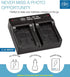 BM Premium VW-VBK180, VW-VBK360, VBT190, VBT380 Dual USB Battery Charger for Panasonic Camcorders
