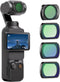 NEEWER Magnetic Effect Filter Set for DJI OSMO Pocket 3, 4 Pack 8X Star/Blue Streak Anamorphic/Light Pollution Reduction