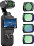 NEEWER Magnetic Effect Filter Set for DJI OSMO Pocket 3, 4 Pack 8X Star/Blue Streak Anamorphic/Light Pollution Reduction