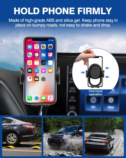 Autorder Custom Fit Car Phone Holder for 2020-2025 Toyota Highlander, 8" Screen Hands-Free 360 Degree Rotation