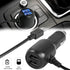 MEIRIYFA Dash Cam Power Cable, QC3.0 Fast Vehicle Car Charger with Dual USB Ports, Mini USB for Various Models of Car